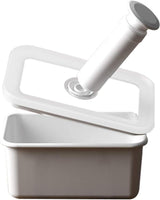 Geëmailleerd vacuüm-voedselbewaarblik | XL| 1,85L | 23,5 x 17,5 x 7 cm | houdt voedsel veel langer vers | beschermt voedsel tegen bacteriën en schimmels | zonder vacuümpomp Voedselbewaardozen Naty Shop Flat Medium
