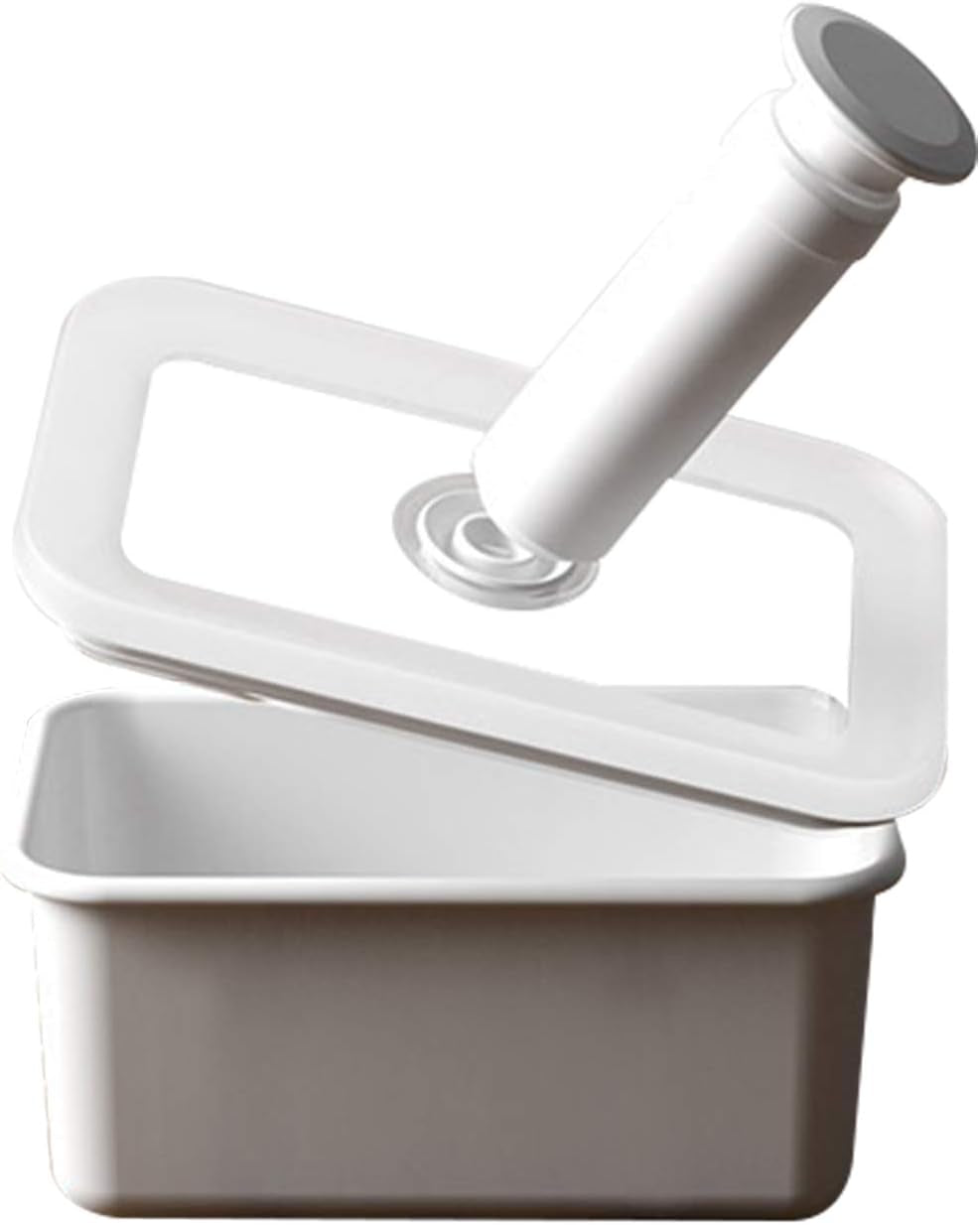 Geëmailleerd vacuüm-voedselbewaarblik | XL| 1,85L | 23,5 x 17,5 x 7 cm | houdt voedsel veel langer vers | beschermt voedsel tegen bacteriën en schimmels | zonder vacuümpomp Voedselbewaardozen Naty Shop Flat Medium