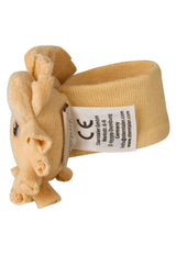 Sterntaler Leeuw Leo Rammelaararm - Zacht speelgoed voor baby's met rammelaar en elastiek - Voor baby's om vast te pakken en mee te spelen - Ideaal cadeau, Oker babyspeelgoed Naty Shop