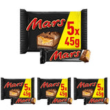 Chocoladereep Caramel Chocolade 1 Pak 5 Repen (1 x 225 g) (Pak van 4)