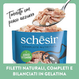 , Tonijn met blauwe vis in gelei, compleet natvoer voor katten, in zak, met extra vitamines, 100% natuurlijk, 6 x 85 g