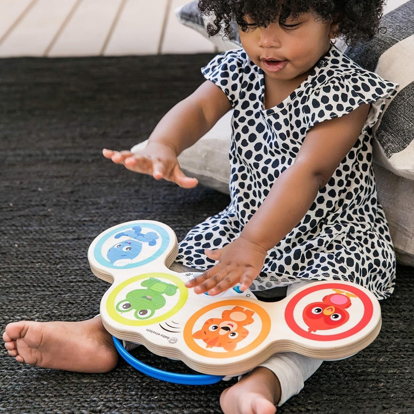 Baby Einstein Magic Touch muzikaal speelgoed met houten trommel, vanaf 6 maanden & Hape Penguin muzikale wobbler, kleurrijke wiebelende melodie, Roly-Poly speelgoed vanaf 6 maanden Bebe Toys Naty Shop
