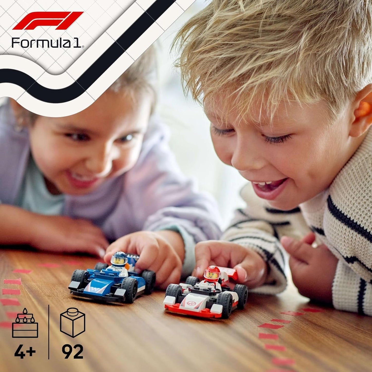 LEGO City F1 Williams Racing en Haas F1 racewagens - Formule 1 speelgoed met bouwbare auto's en 2 minifiguren van coureurs - Kleine cadeau-ideeën voor jongens en meisjes vanaf 4 jaar 60464 Bouwsets Beuche in LEGO-Store