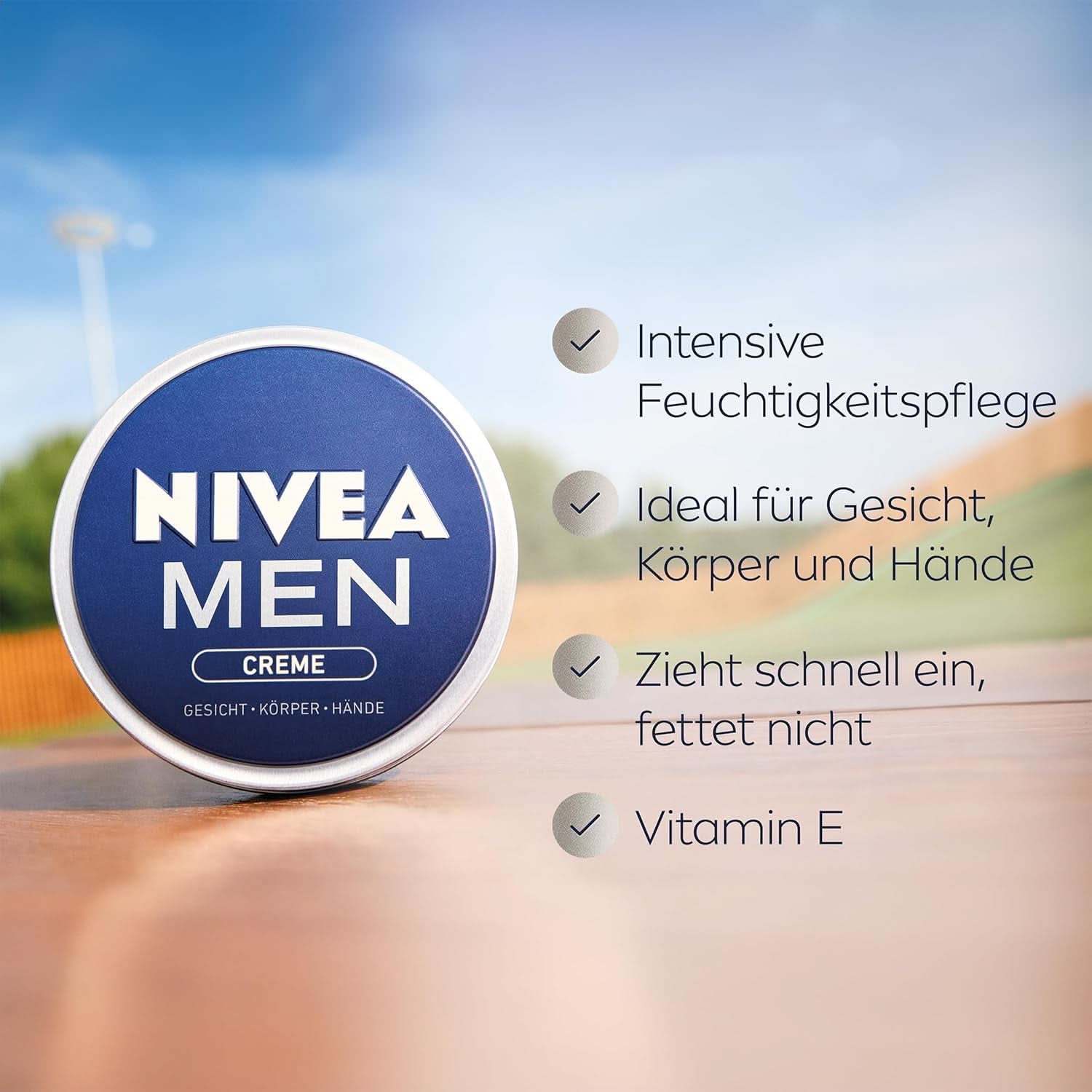 NIVEA MEN Creme, voedende huidcrème met vitamine E, 150 ml Naty Shop
