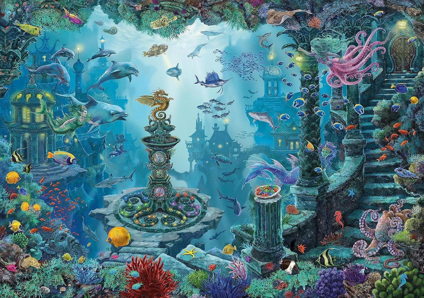 Ravensburger EXIT Puzzle Kids - 13394 In het onderwaterrijk - legpuzzel 368 stukjes voor kinderen vanaf 9 jaar, kinderpuzzel Puzzel Naty Shop