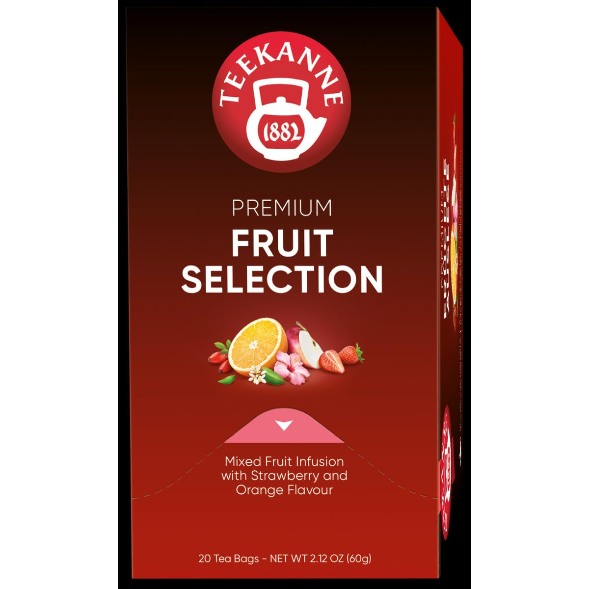 Teekanne Premium Fruit Selection, verpakking van 5 (5 x 20 theezakjes), 5 x 60 g