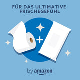 Door Amazon Zacht, nat, geurloos, fijn absorberend, ongeparfumeerd toiletpapier, 240 stuks (6 verpakkingen van 40 stuks) (voorheen merk Presto!)