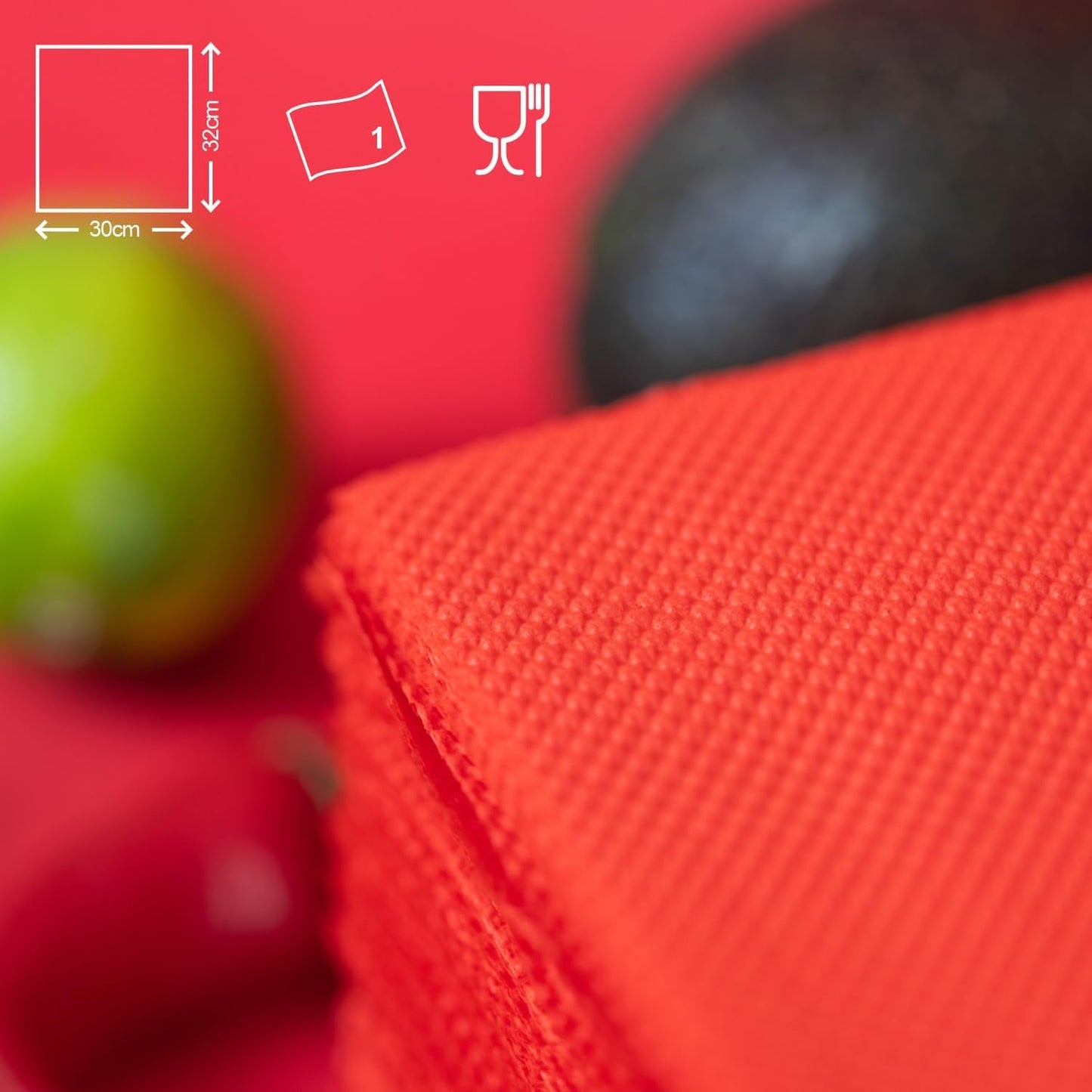 Renova papieren servetten, rood rood etiket - 70 servetten