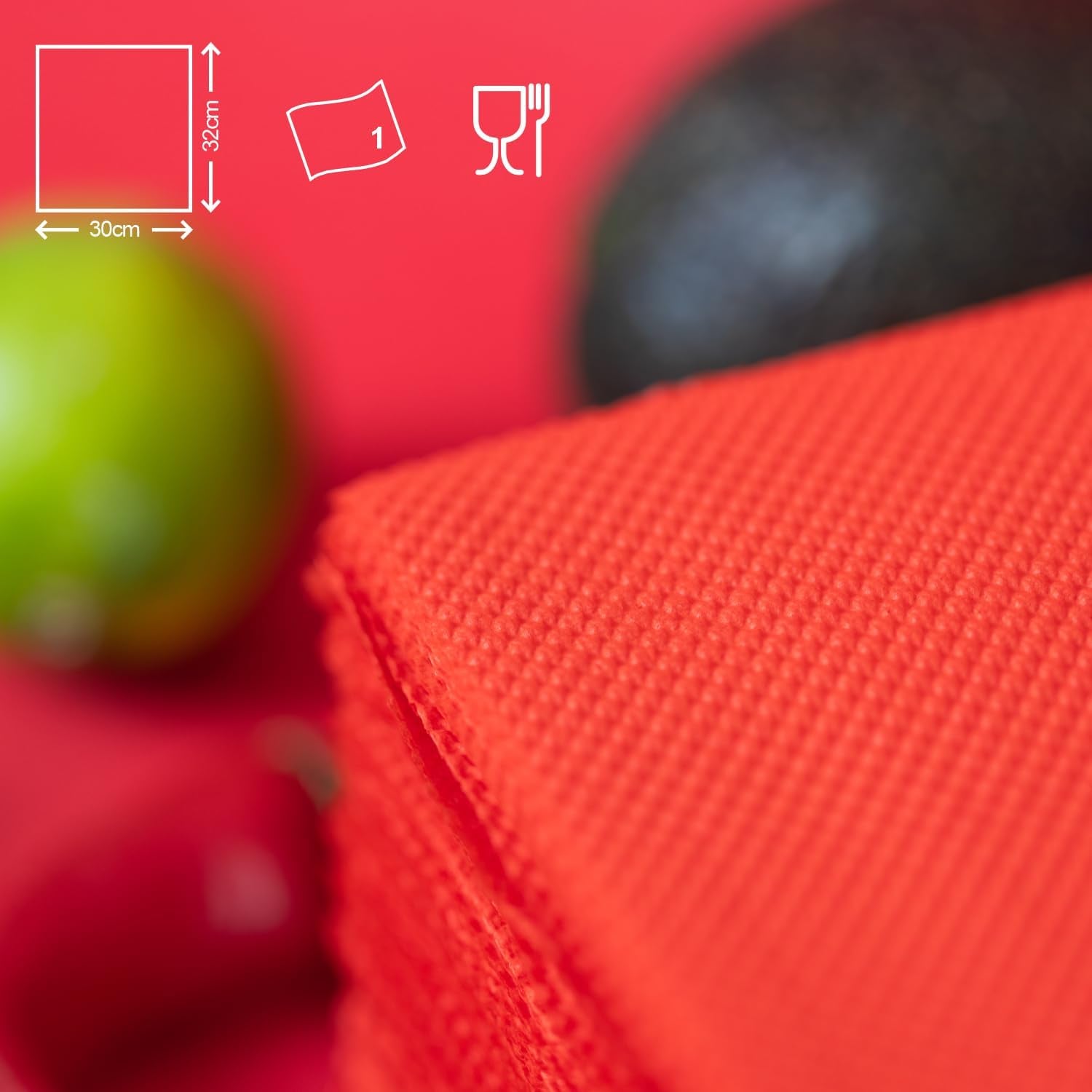 Renova papieren servetten, rood rood etiket - 70 servetten