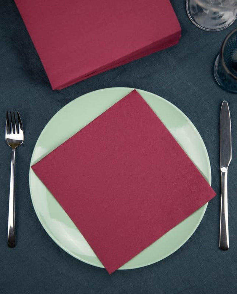 Renova goud bordeaux papieren servetten - 40 servetten