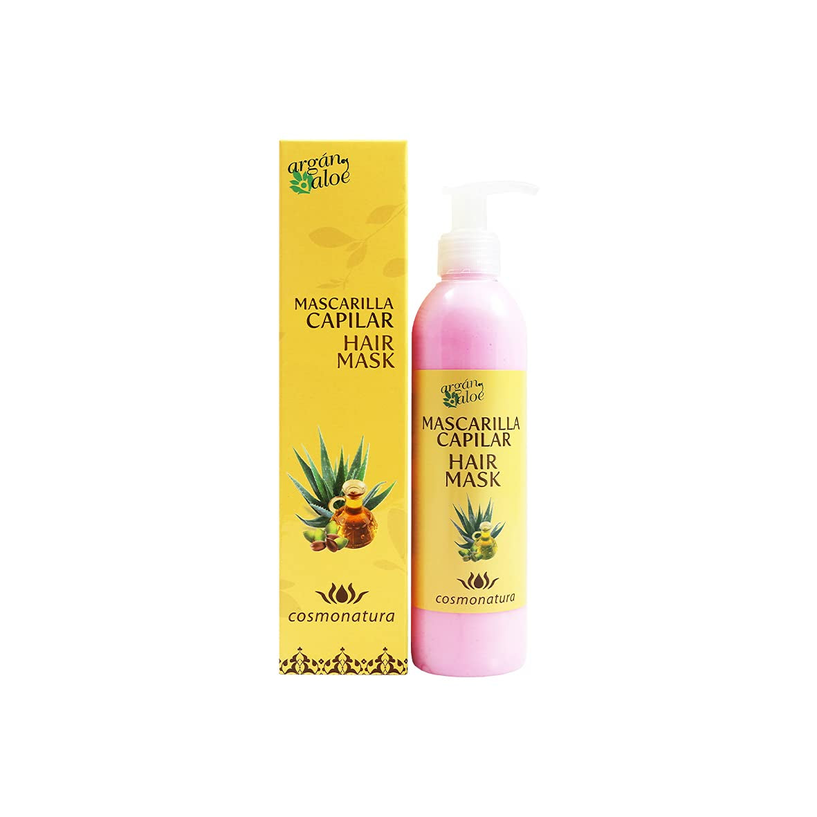 70060 Haarmasker met aloë en argan, 250 ml Haarmasker Naty Shop Standaard titel