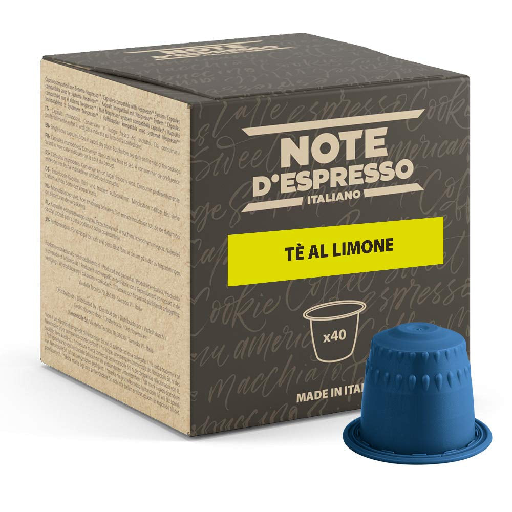 - Zitronentee - Kapselmaschinen - exclusief compatibel met NESPRESSO - 40 doppen