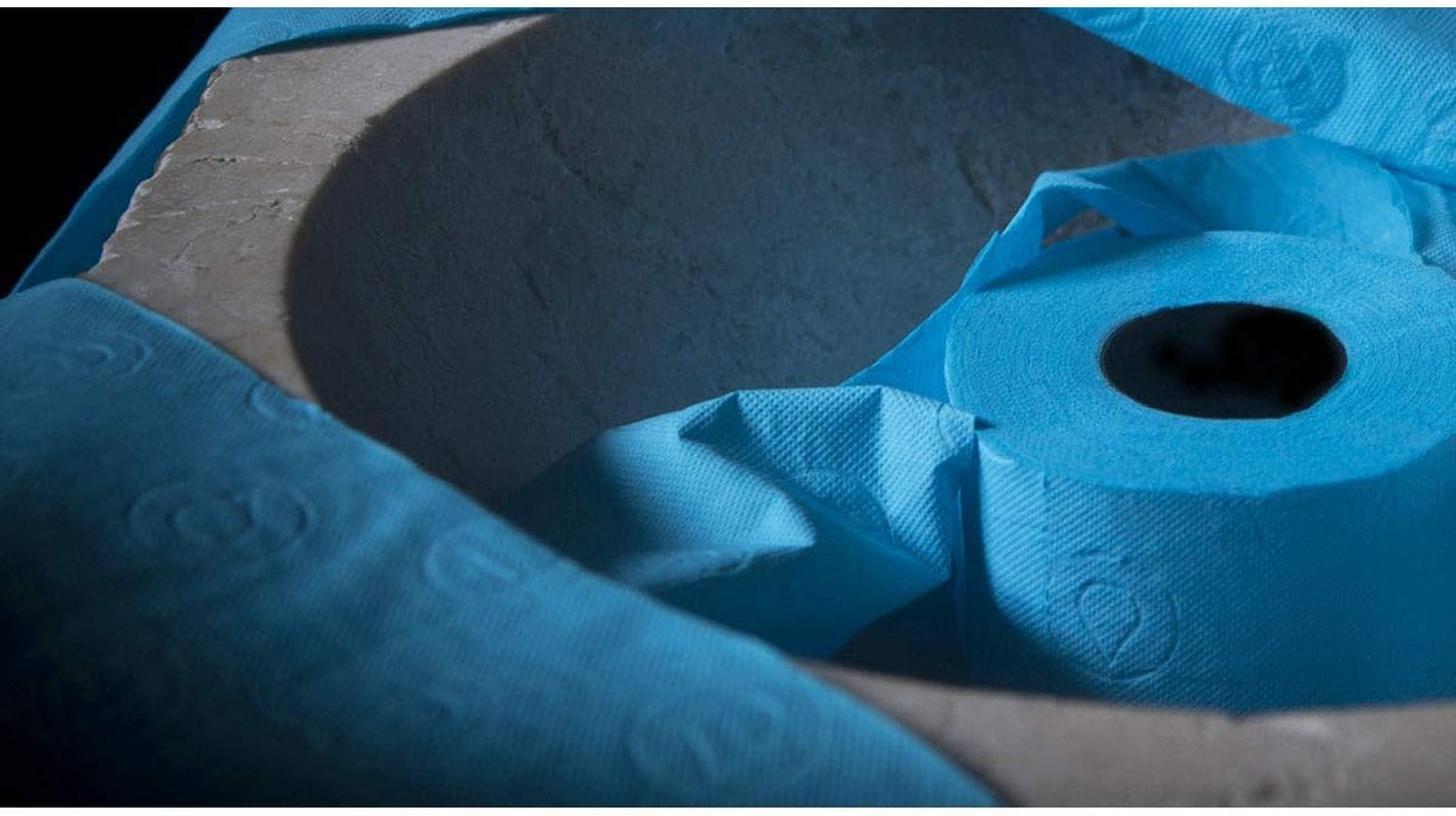 RENOVA toiletpapier, blauw, geschenkverpakking, 2 rollen (200064206)