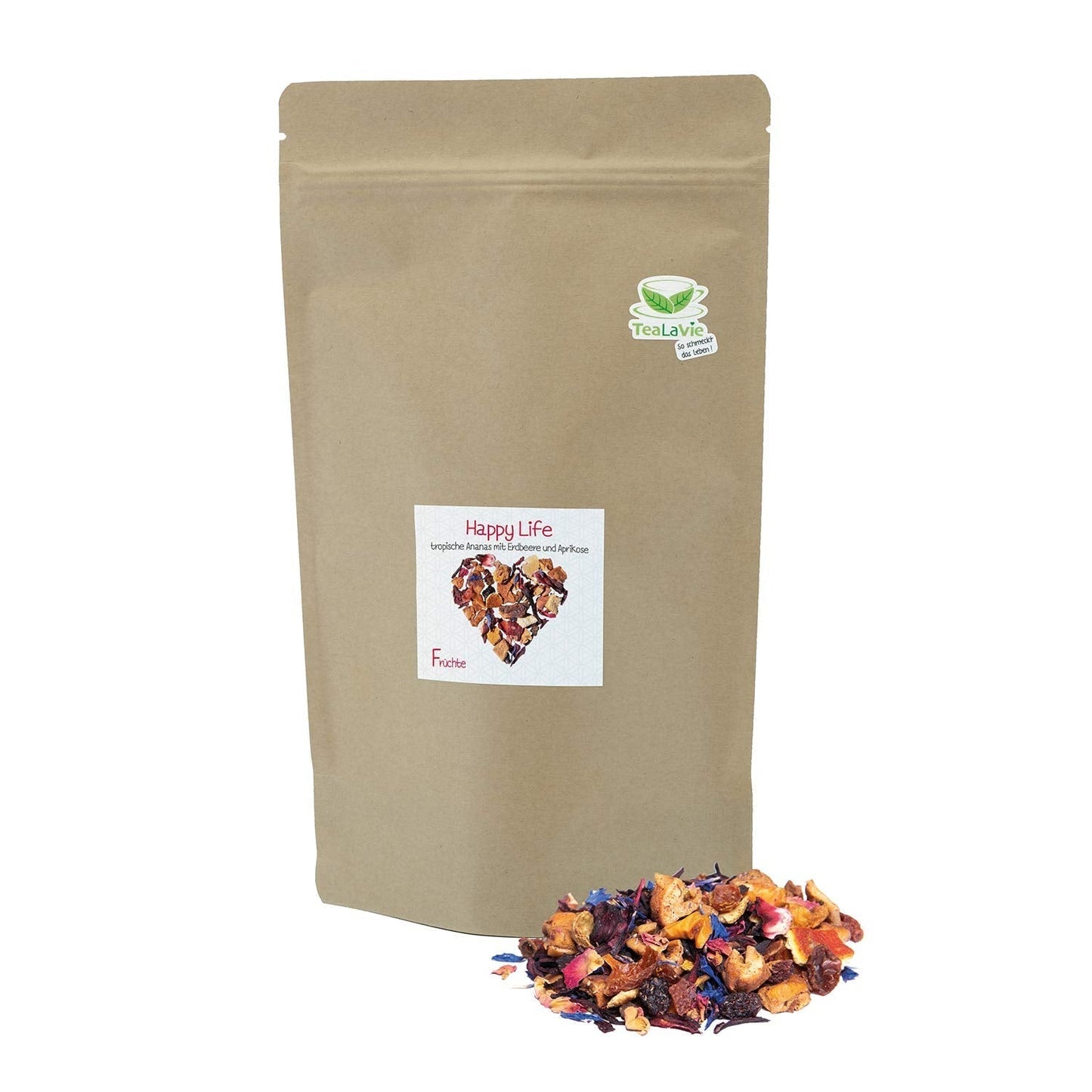 Tealavie - Thee voor kinderen zonder suiker - Wilde aardbeien en rabarber (200 g) Tealavie Fruit - Losse fruitthee