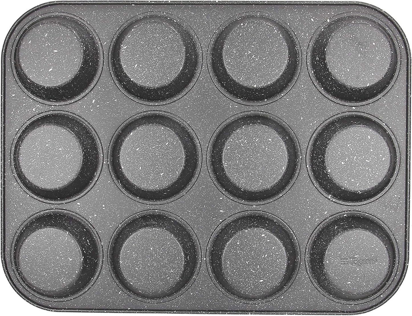 Pure Roq Muffinform Für 12 Muffins, Aluminium, Schwarz Vormen en bakplaten Naty Shop
