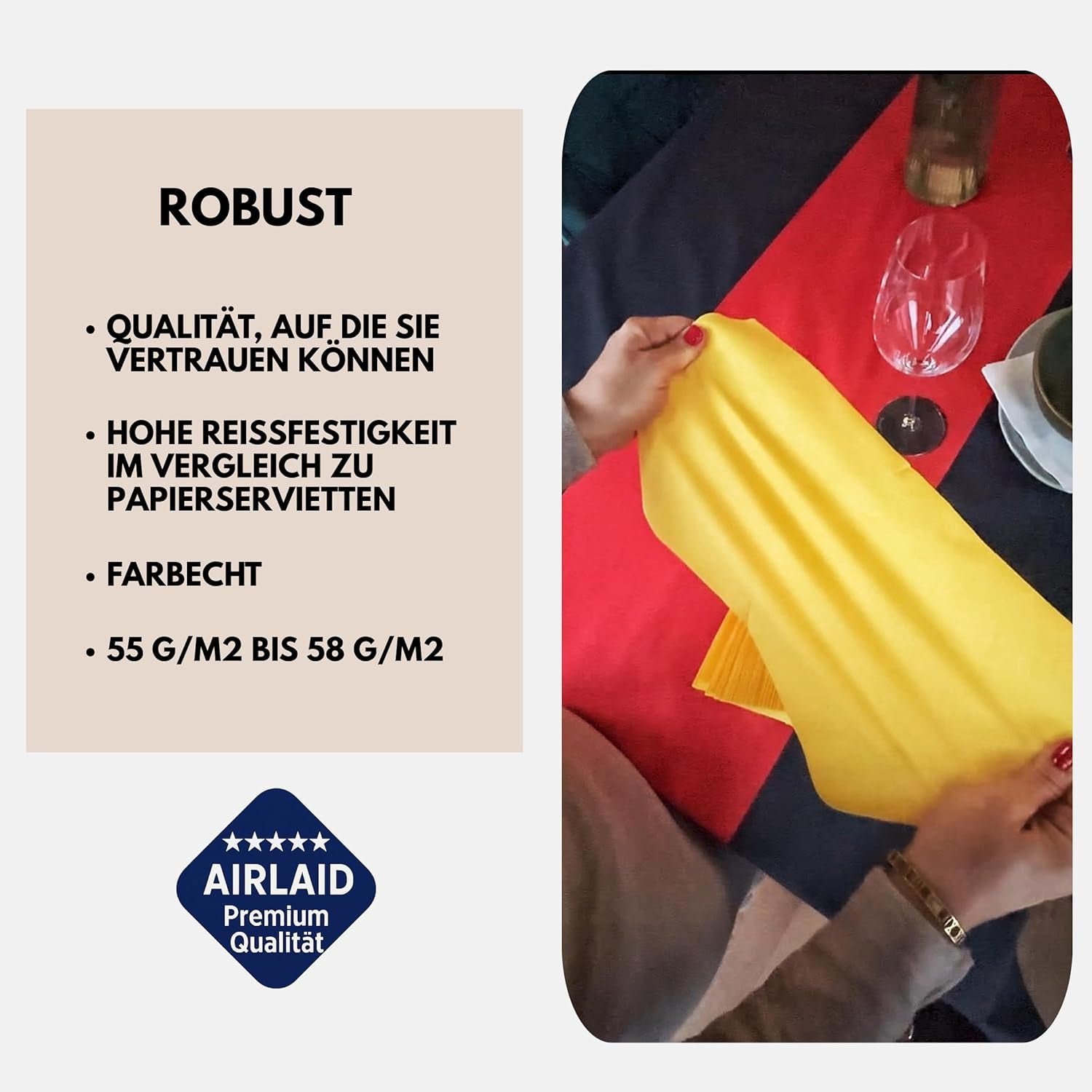 50 Aroba Airlaid Servetten Textiel Look 19 KLEUREN 40X40 Cm 1/4 vouw Hoge kwaliteit Textiel Look Bruiloft Servetten voor Jubilea Hotel Catering Feestdagen Kerst Bruiloft Roze