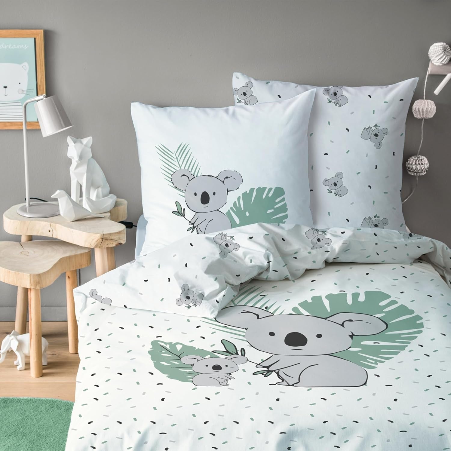 Kinderbedlinnen, Koala beer, unisex, 100% katoen Beddengoed - kinderen Naty Shop