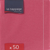 - Tex Touch papieren servetten - Roze kleur - Fsc®-gecertificeerde servetten - Recyclebaar en biologisch afbreekbaar - Pak van 50 roze servetten maat 24 X 24 Cm