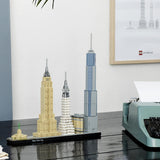 LEGO Architecture New York City Set, Skyline-modelset met World Trade Center en Vrijheidsbeeld, knutselwerkjes voor volwassenen, huis- en kantoordecoratie, cadeaus voor vrouwen en mannen 21028 Bouwsets Besuche in LEGO-Store