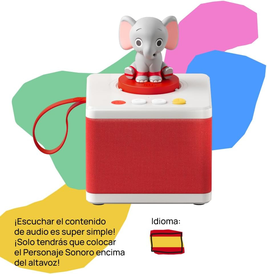 - Verhalen voor meisjes en jongens, speaker met het olifantenkarakter, educatief spel, inhoud in het Spaans, geschikt vanaf 0 jaar Bebe Toys Naty Shop