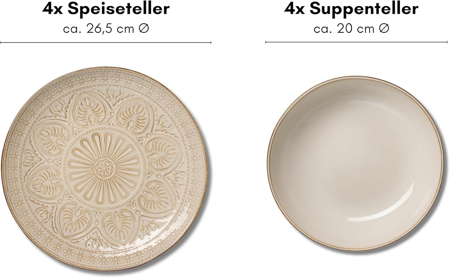 Omara servies, 8-delig