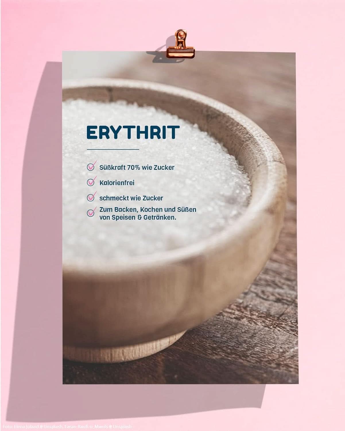 Geen suiker, natuurlijke Erythritol zonder calorieën, bruikbaar als suikervervanger, 4,5 Kg Zoetstoffen Naty Shop