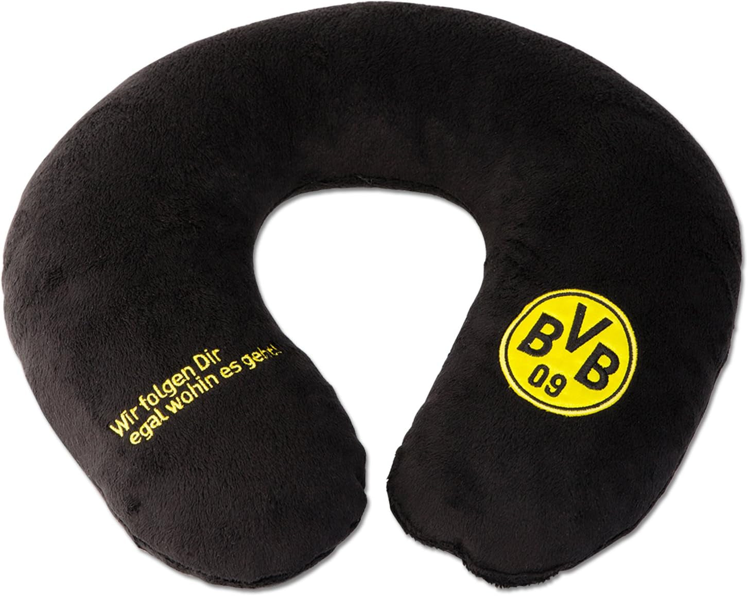 Nekkussen Borussia Dortmund Unisex Bvb Nakkepude Zwart/Geel 34 X 31 5cm EU Reiskussens Naty Shop Standaardtitel
