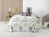 Bedrukte deken, groot volume, 100% polyester, 450 G/M², zacht, voor herfst/winter, Design Harmony N10, 170 x 240 cm, voor bedden van 90/105 cm, grijs Naty Shop dekbedden en dekbedden grijs 170x240 cm - bed 90/105 cm