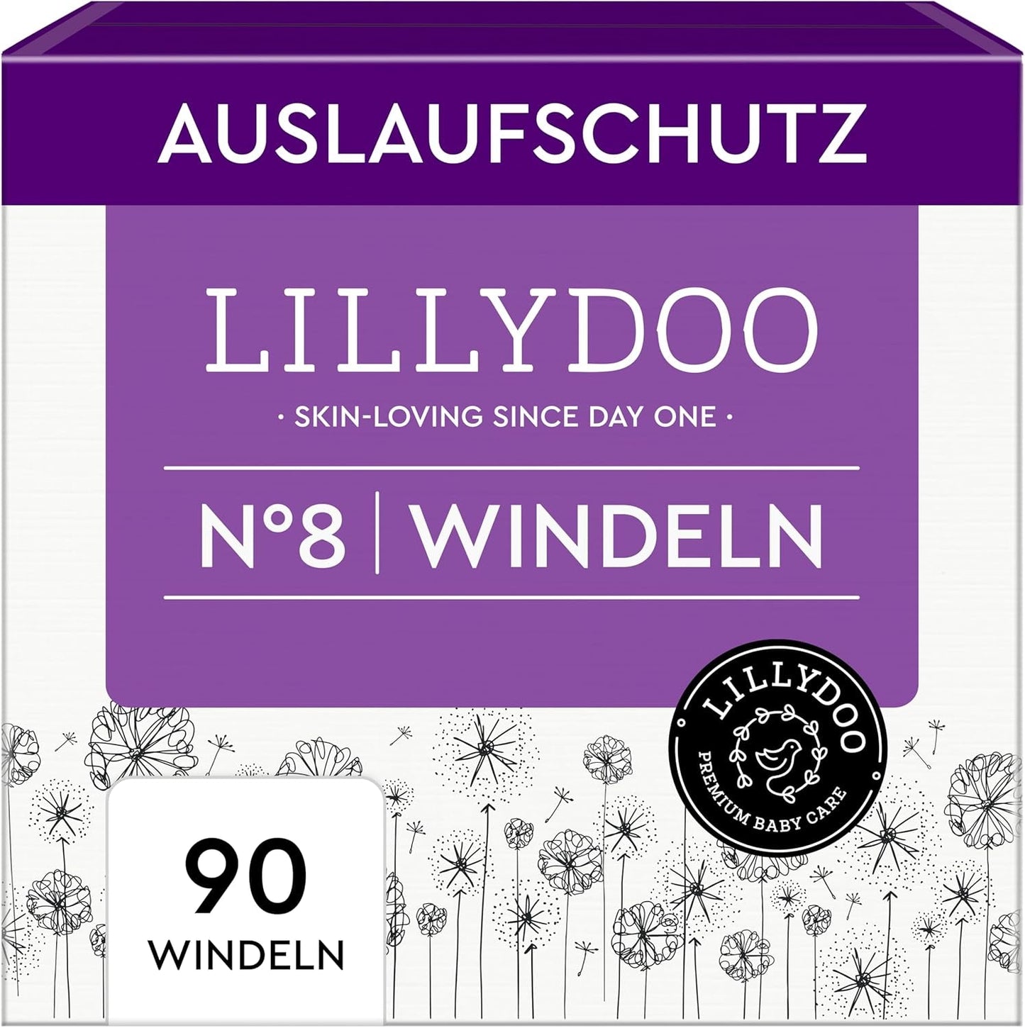 LILLYDOO Babyluiers Huidvriendelijk - Maat 3 (6-10kg), 29 stuks, Betrouwbare lekbescherming, Zacht, Geurvrij en Lotionvrij voor gevoelige huid, Dermatologisch getest