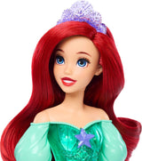 Mattel Disney Princess Ariel-pop, lang stylinghaar, positioneerbaar, afneembare schoenen en hoofdband, Disney-cadeaus, speelgoed voor kinderen vanaf 3 jaar, HLW10