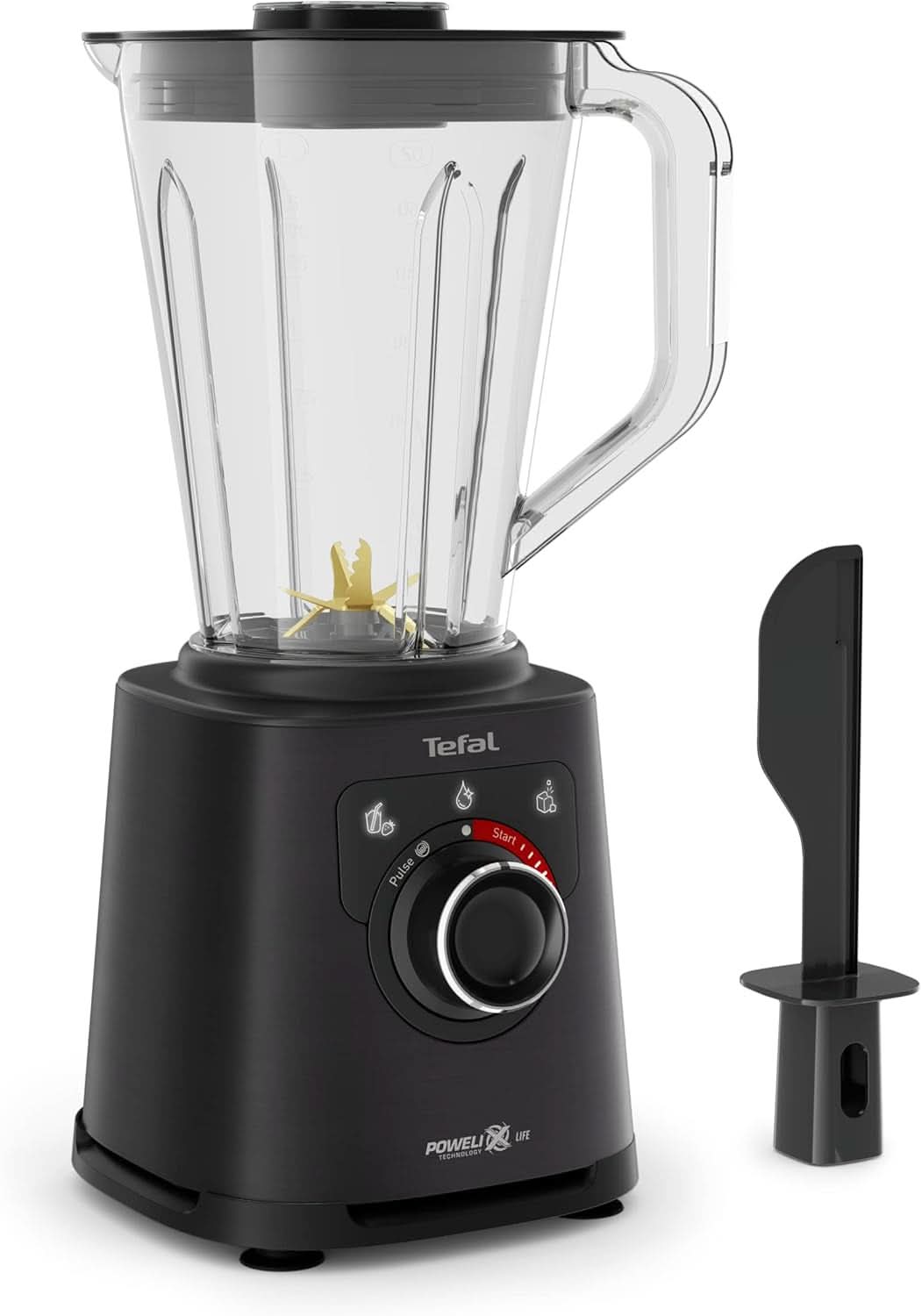 Tefal Perfectmix+ standmixer, 3 automatische programma's, Powelix-Klingentechnologie, luchtkoelsysteem, 2 liter inhoud, Tritan-Behälter, Inkl. Spatel, Schwarz, BL88A831 Keuken Naty Shop