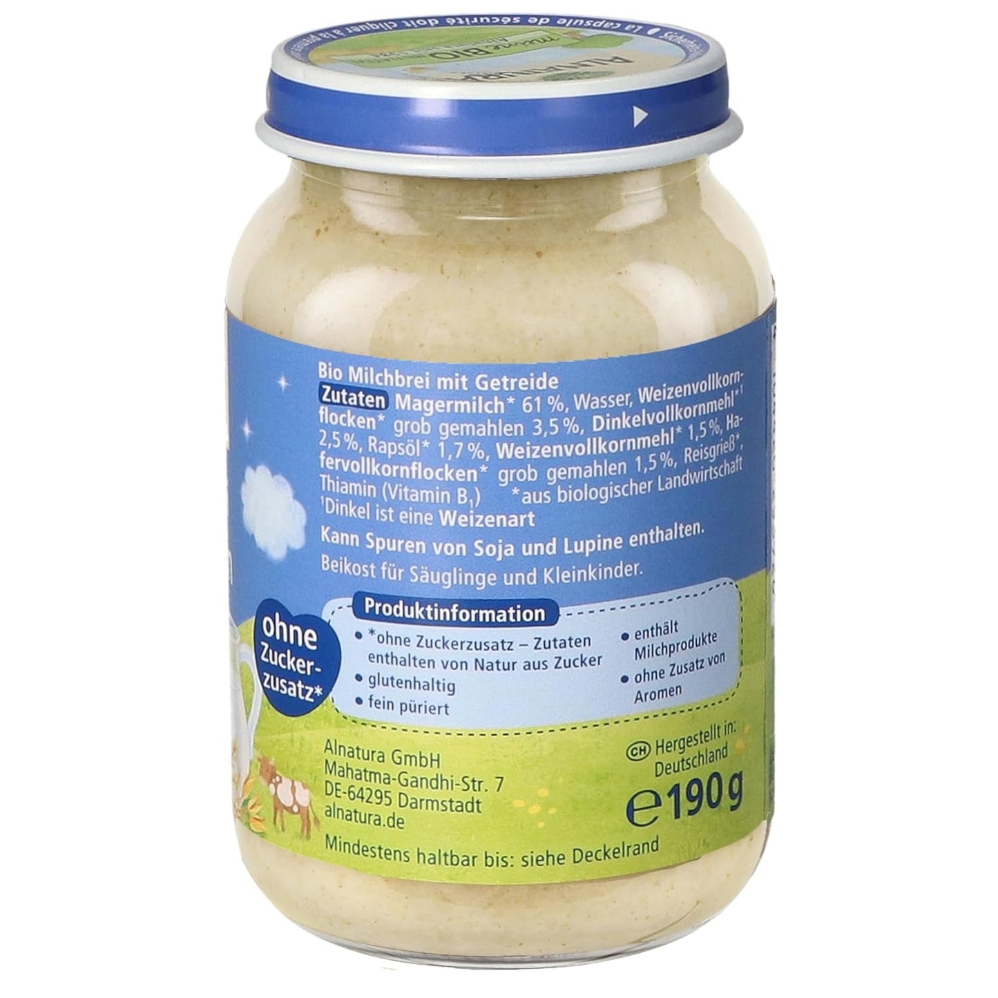 Naturland meergranenpap vanaf 6 maanden, 6 x 190 g