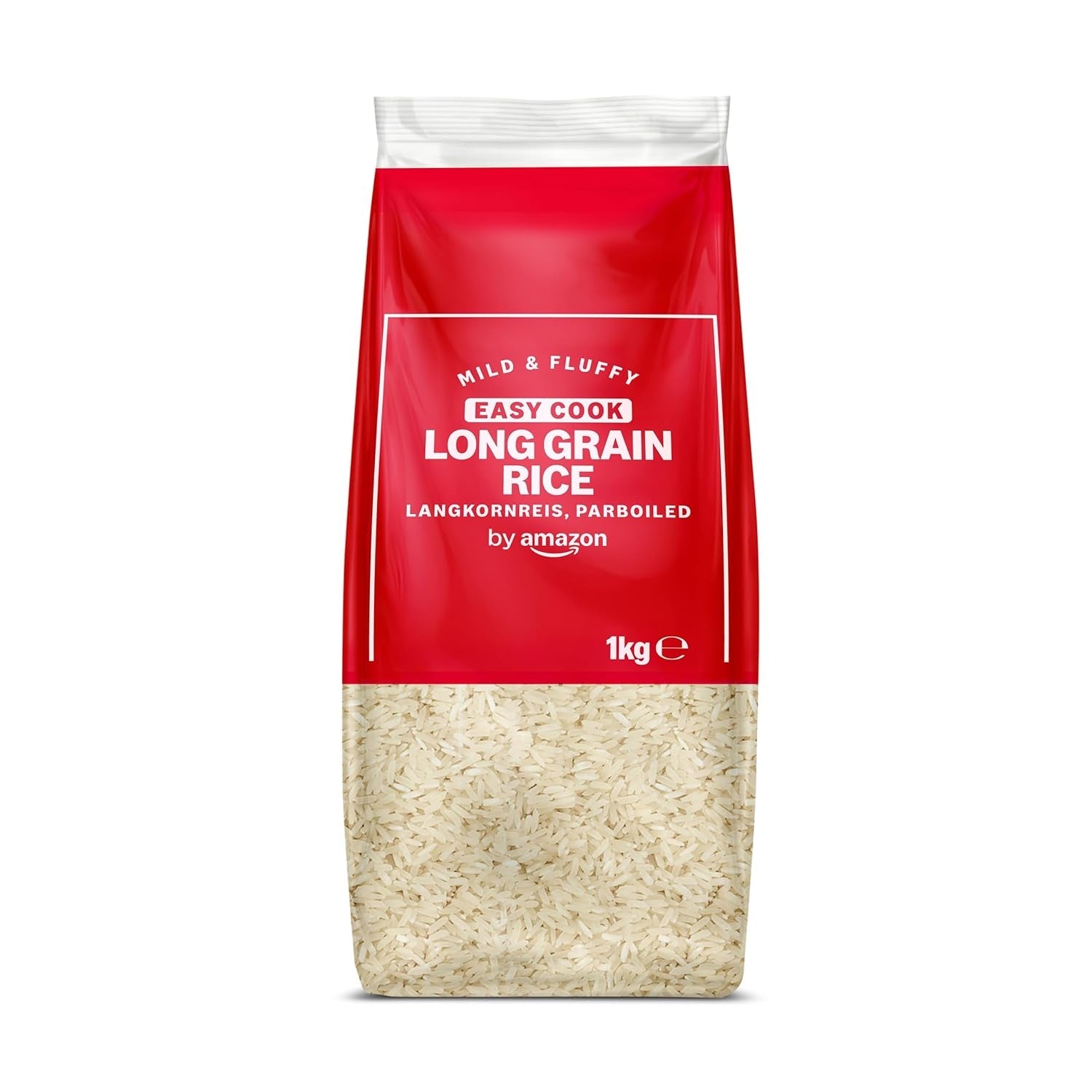 Voorgekookte langkorrelige rijst uit Amazon, 1 kg