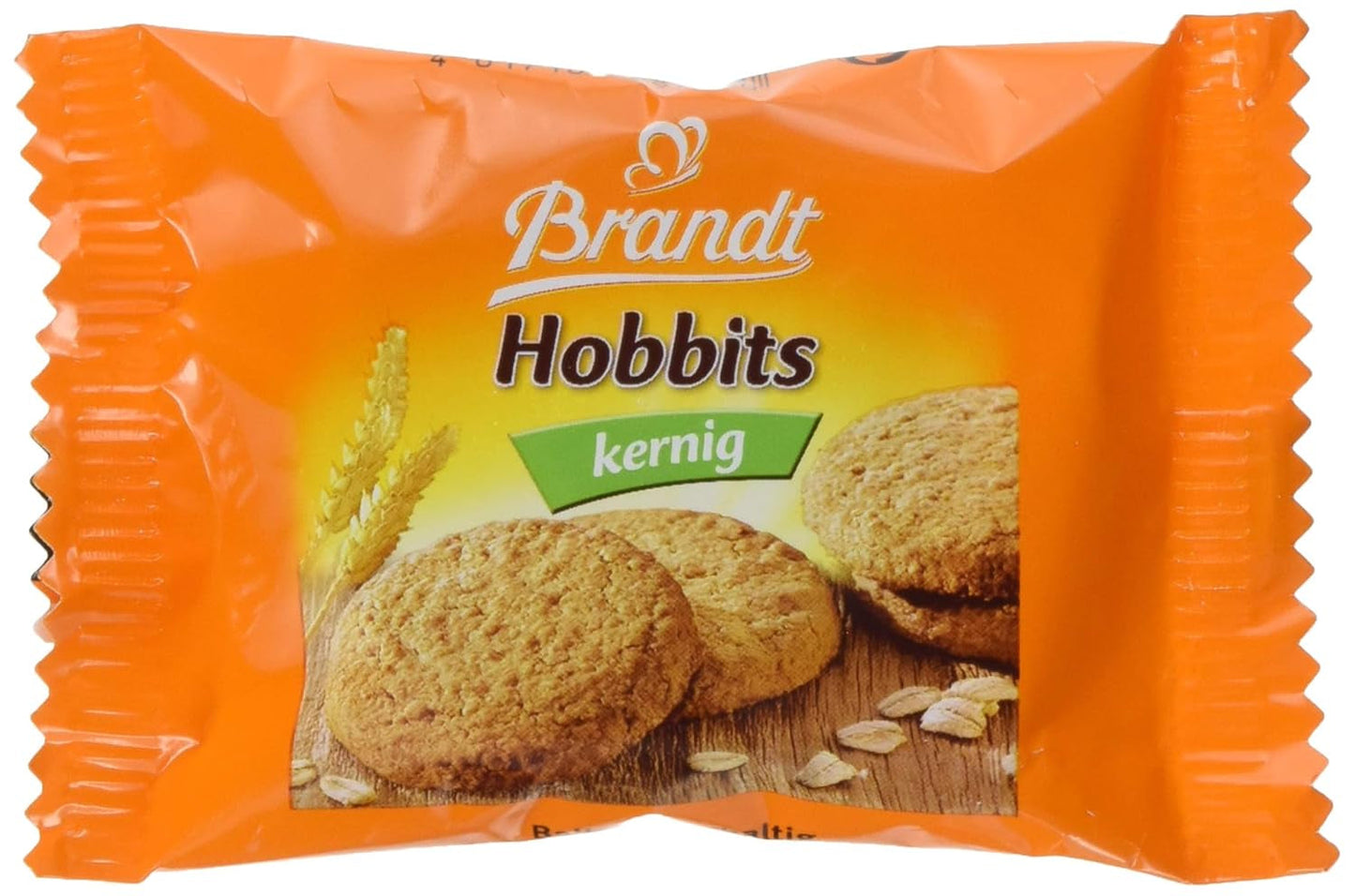 Brandt Hobbits Crunchy - 2 stuks - Cateringdoos met 60 pakken - Vezelrijke havermout volkoren koekjes (60 x 22,8 g)