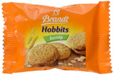 Brandt Hobbits Crunchy - 2 stuks - Cateringdoos met 60 pakken - Vezelrijke havermout volkoren koekjes (60 x 22,8 g)
