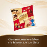 Lindt-chocolade | Lindt Moments-box | 223g | Verfijnde mix van de fijnste LINDOR-truffels, nootachtige NUXOR-blokjes en knapperige FIORETTO | Chocolade cadeau