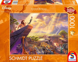 Schmidt Spiele 59673 Thomas Kinkade, Disney, The Lion King, puzzel 1000 stukjes Puzzel Naty Shop Single