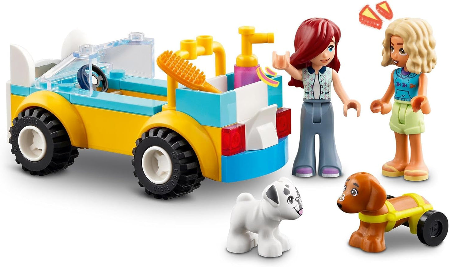 LEGO Friends Mobiele hondentrimsalon, fantasiespel dierenvoertuigspeelset, kinderspeelgoed met 2 figuren en 2 honden voor meisjes en jongens vanaf 4 jaar, hondentrimset 42635 Bouwsets Beuche in LEGO-Store