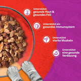 WHISKAS Duo-zakjes voor porties natvoer, multipack, klassieke combinatie in gelei, 12 x 85 g
