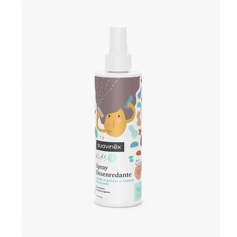 Suavinex Haarontwarrende spray voor meisjes en jongens Niet uitspoelen Kammen en trekken Ontwarrende fruit-smoothie Allergeenvrij 96% ingrediënten Natuurlijke oorsprong 3 tot 10 jaar 250 ml Ontwarrende haarproducten Naty Shop Standaardtitel