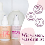 Jean & Len Knot Remover 2-Phase Leave-In Conditioning Spray, geschikt voor alle haartypes, ontwart het haar en verbetert de doorkambaarheid, frisse geur, ontwarrend, siliconen- en parabenenvrij, vegan, 100ml Ontwarrende producten Naty Shop