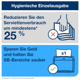 Tork Xpressnap Extra Soft Nature N4 Dispenserservet, Premium, 1/2 x 2-laags, 21,3 cm x 16,5 cm, 8 × 1.000 servetten, 12880