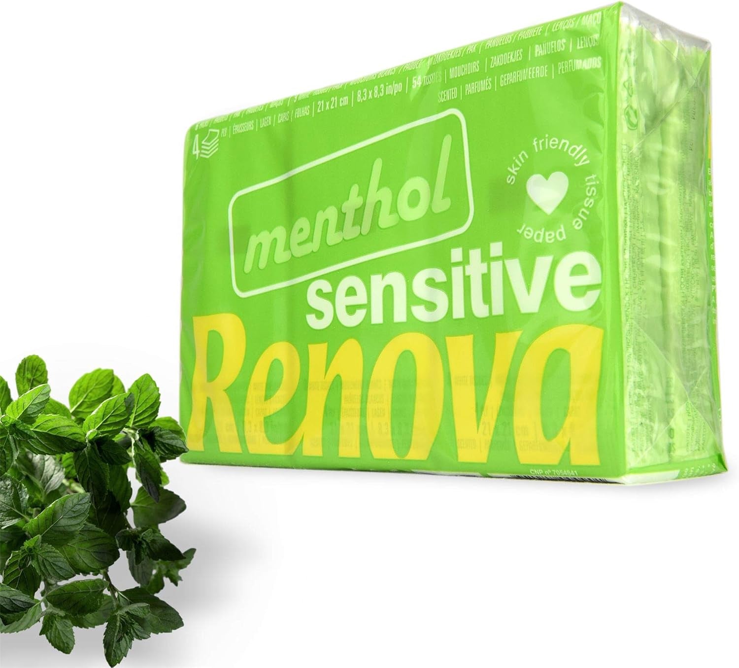 Zakdoekjes Renova SENSITIVE MENTHOL 6-pack Normaal Wit 1 stuk (pak van 6)