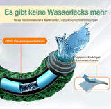 45 m uittrekbare tuinslang, automatisch intrekbare flexibele waterslang, 10 spuitpatronen, TPE 2500D, metalen connectoren, voor extra grote tuinen, landbouw, schoonmaak