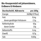 FRECHE FREUNDE Biologische ontbijtmuesli Edda's bessen knapperige mueslimix voor schoolkinderen met gevriesdroogde aardbeien Veganistisch 6-pack (6 x 280 g)