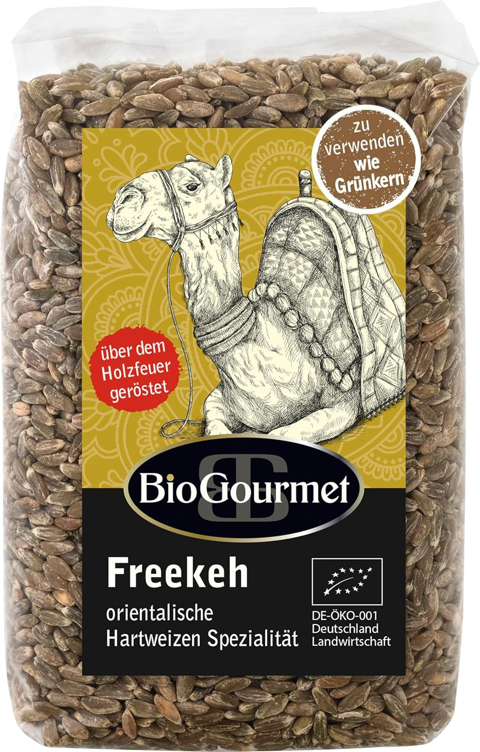BioGourmet Freekeh, Groene Tarwe 1 x 500g Zak - Biologisch