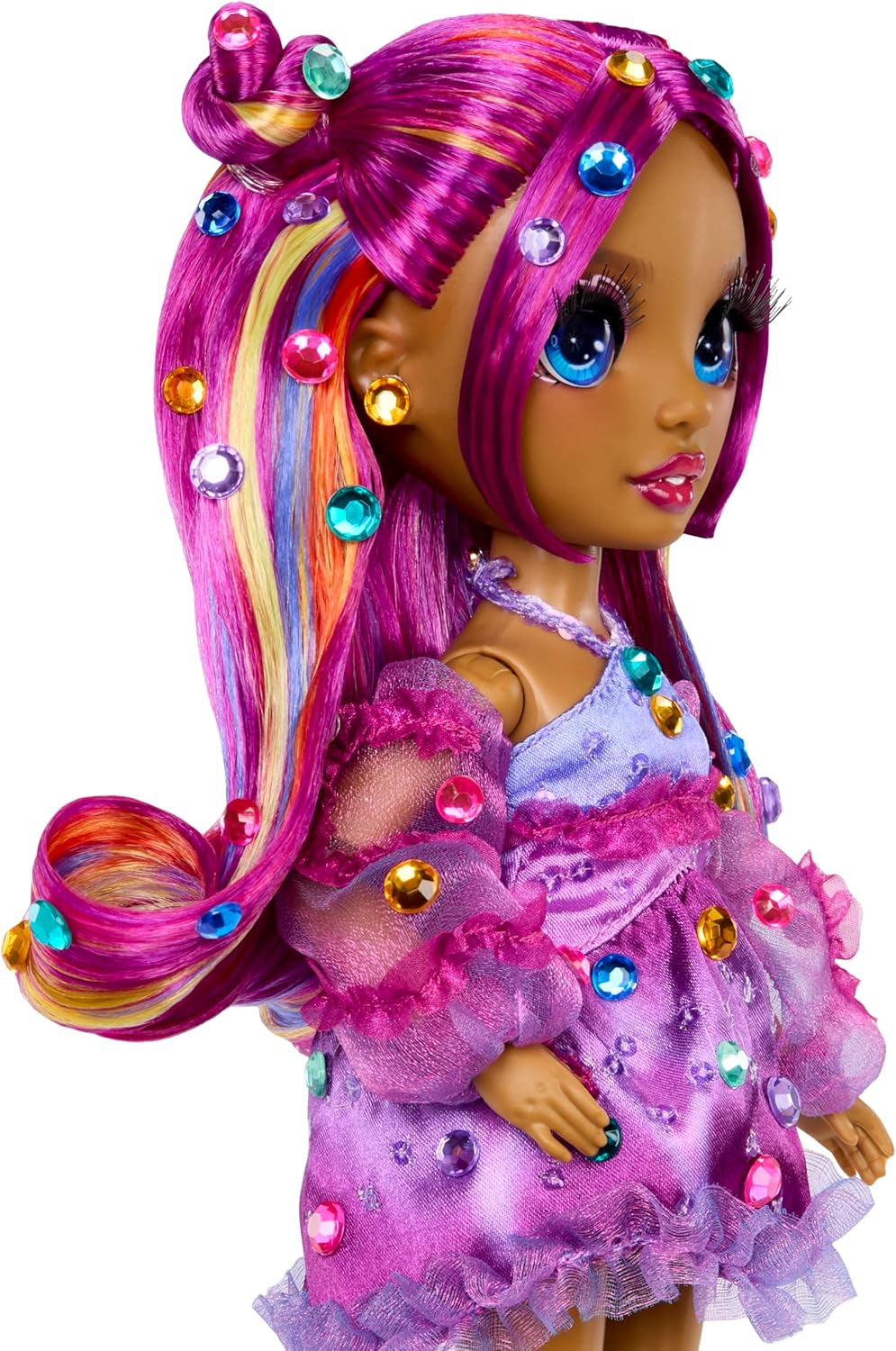 Rainbow High Be Dazzling - Noemie Violette - Lila 28 cm modepop met decoratietool, fonkelende edelstenen en stylingaccessoires