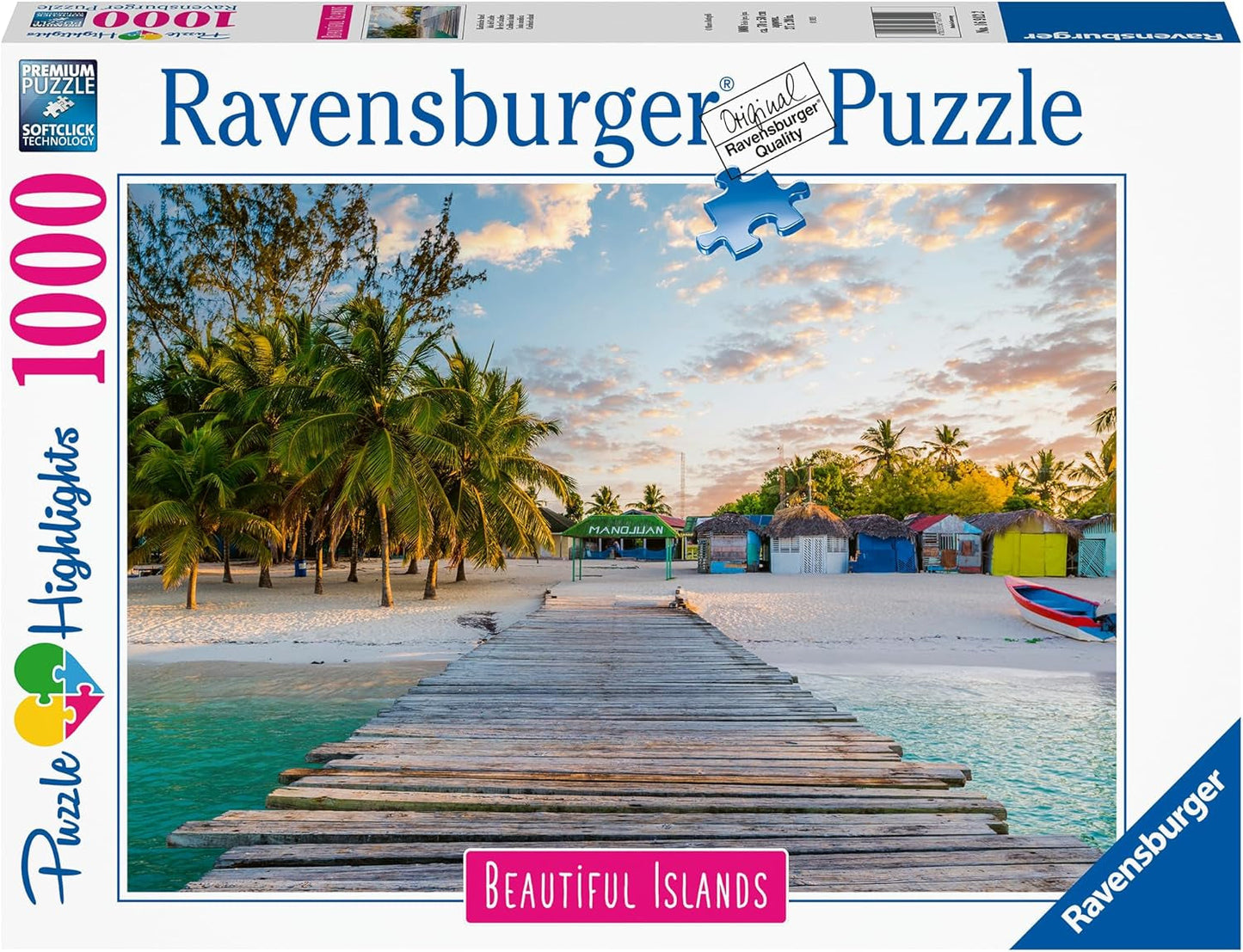 Ravensburger Puzzel Beautiful Islands 16912 - Caribisch eiland - Legpuzzel van 1000 stukjes voor volwassenen en kinderen vanaf 14 jaar Puzzel Naty Shop