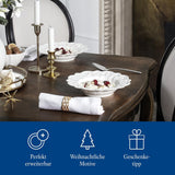 Villeroy & Boch Toy's Delight Royal Classic 12-delige serviesset, vaatwasser- en magnetronbestendig, wit, borden, 4-persoons serviesset, kerstservies, speelgoed, premium porselein