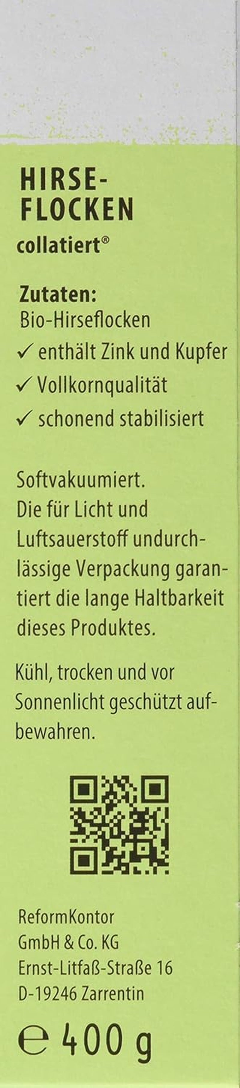 Hirse-Flocken Bio, 6Er-pakket (6 X 400 G) Granen Naty Shop